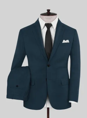 Reda Flexo Teal Blue Wool Suit