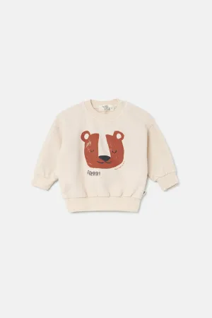 Soft-touch baby sweatshirt bear