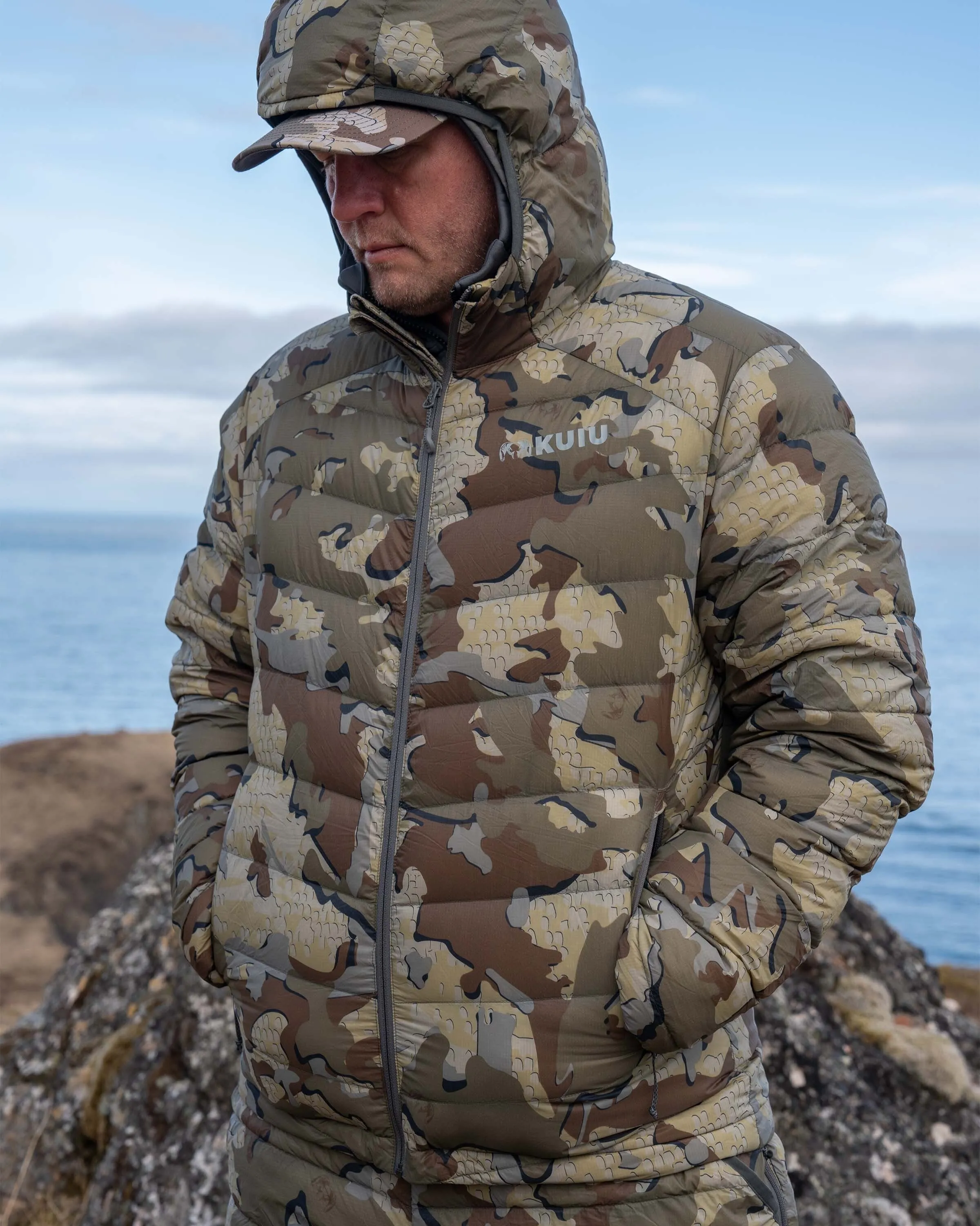 Super Down LT Hooded Jacket | Gunmetal