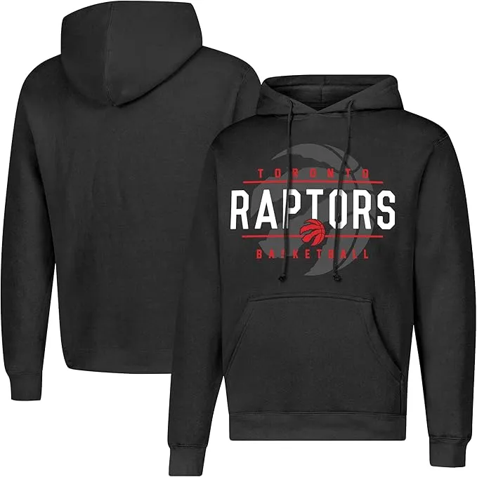 Ultra Game NBA Official Men's Super Soft Get Right Hoodie Sweatshirt, Toronto Raptors, Black|Toronto Raptors