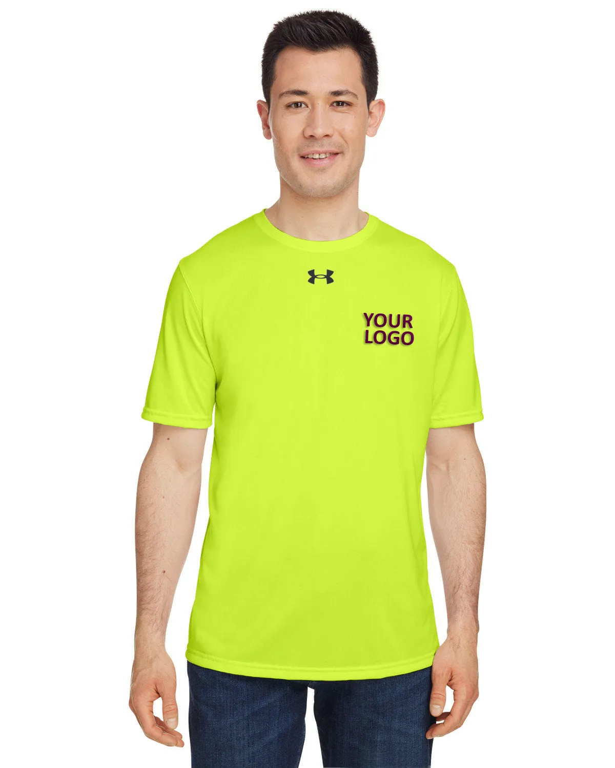 Under Armour Men's Tech Branded T-Shirts, High Yellow