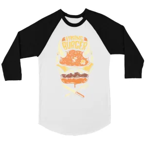 Viking Burger Mens Baseball Shirt