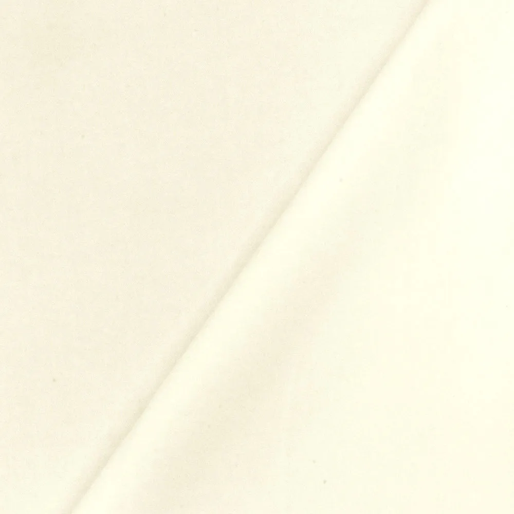 Vintage Ivory Cotton Twill Woven Fabric