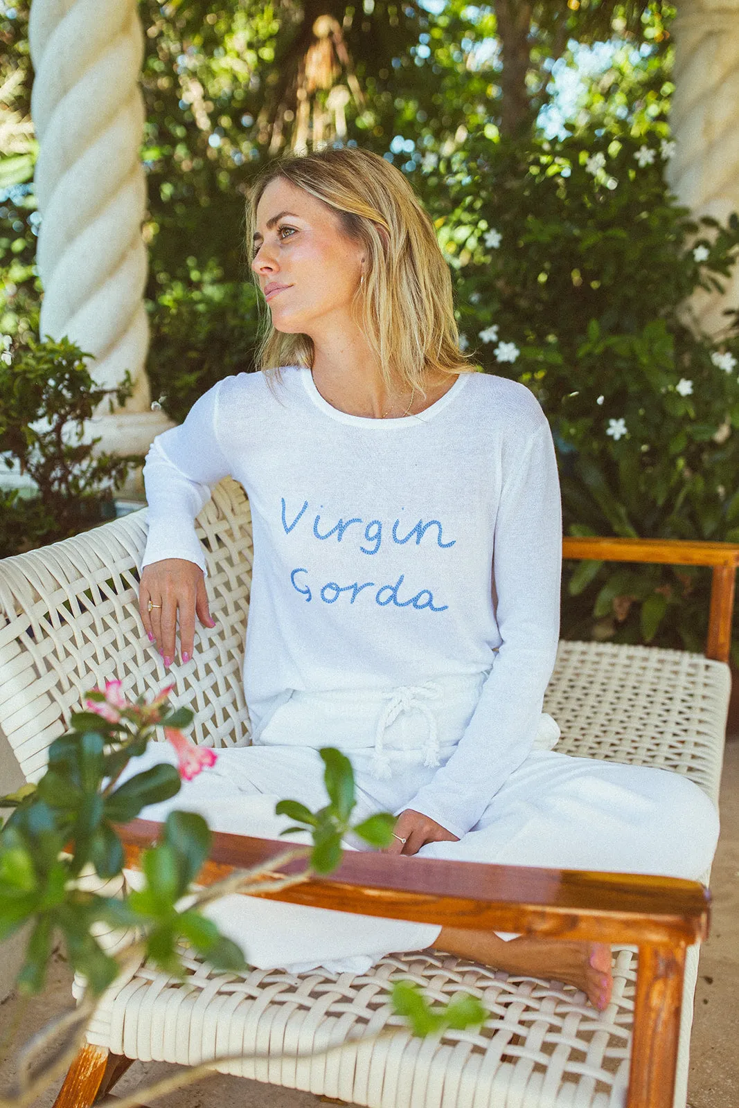 Virgin Gorda Sweater - White