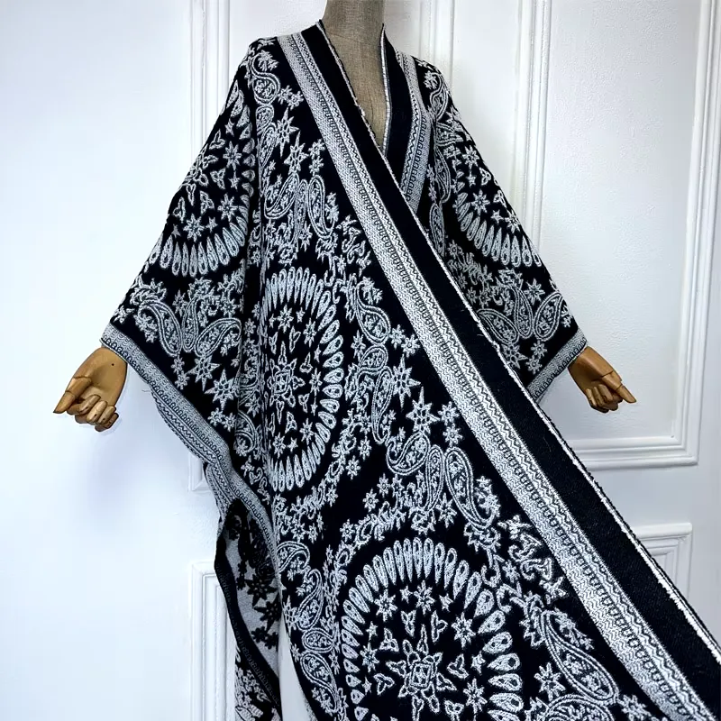 Winter Woven Wool Kimono