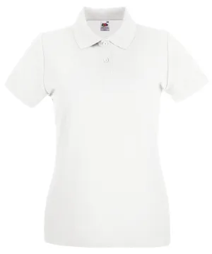 Womens premium polo | White