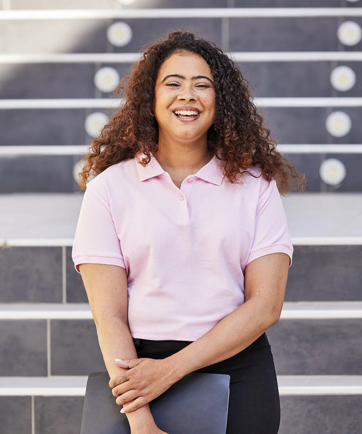 Womens premium polo | White