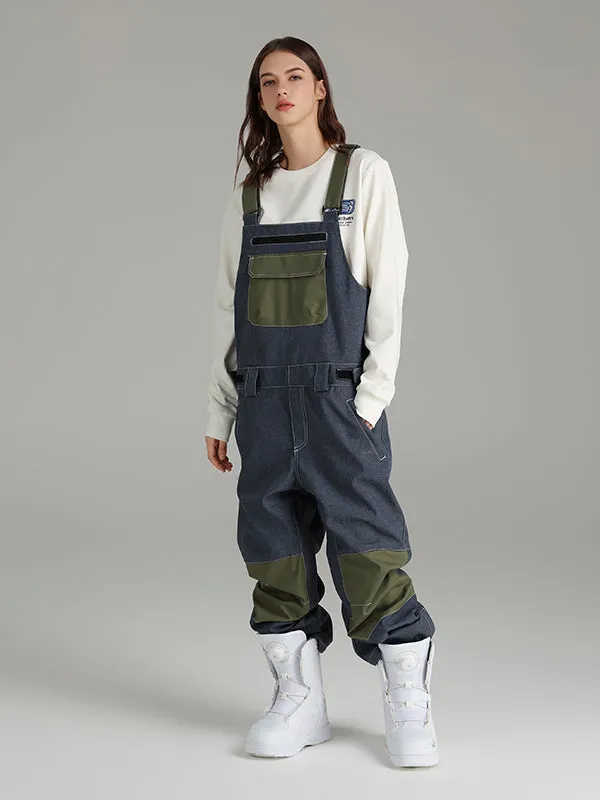 Women's Searipe Mountain Discover Denim Snow Bibs Pants